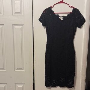 Elegant Black Lace Dress